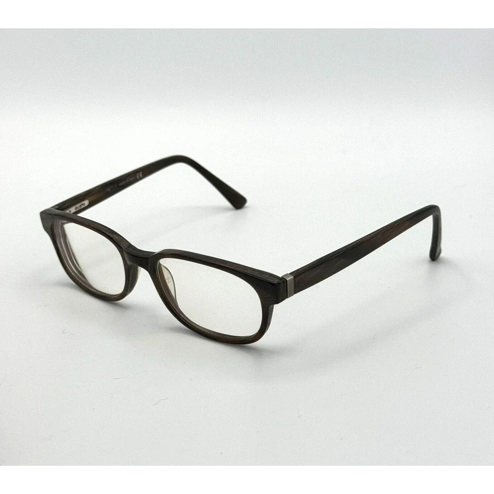 Safilo‎ Team 4157 OF24 140 Brown Wood Look Eyeglass Frames ONLY Italy with Case
